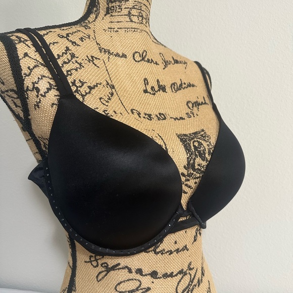 Victoria’s Secret Very Sexy Push Up Bra convertible Black Bra 36DD (36E) - Picture 1 of 8